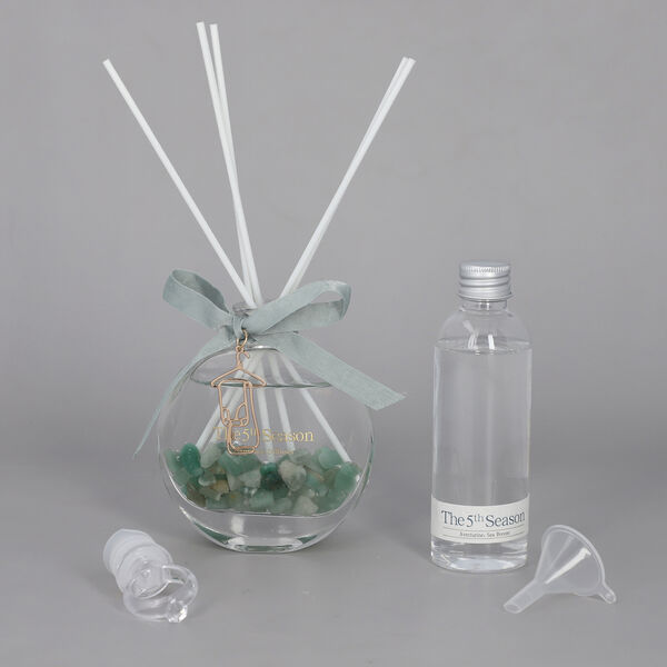 The 5th Season Parf&uuml;mflasche mit Aventurin Edelsteine, Gr&ouml;&szlig;e 9,5x3,5x14 cm, Gr&uuml;n, 100ml image number 4