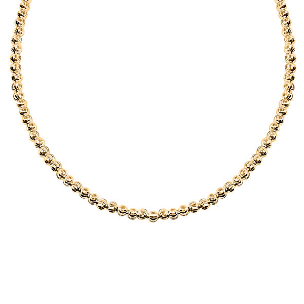 Italianische 925 Silber vergoldet Kette, ca. 50 cm ca. 14,58g