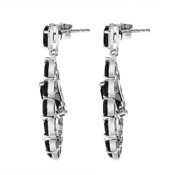 Schwarze Spinell-Ohrringe - 16,71 ct. image number 5