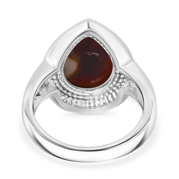 Der Schimmer der Natur - Erdnuss Holz Jaspis Ring 316L Edelstahl (Gr&ouml;&szlig;e 21.00) ca. 4.37 ct image number 5