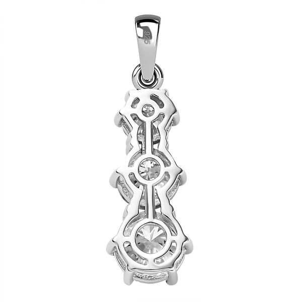 Moissanit Anh&auml;nger, 925 Silber rhodiniert - 2,38 ct. image number 4