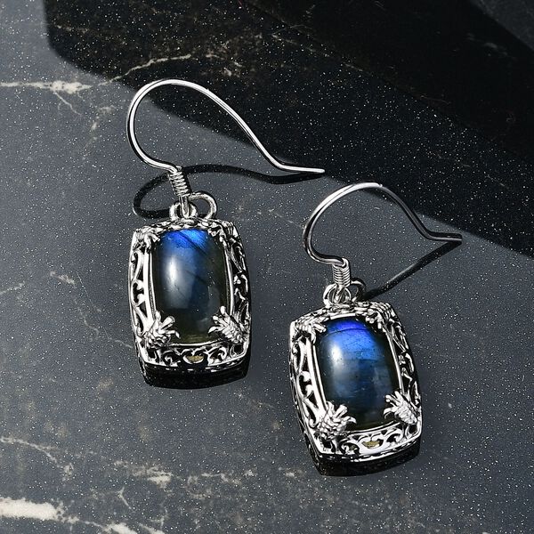 D'Joy AAA Labradorit Ohrringe 925 Silber rhodiniert ca. 8.60 ct image number 2