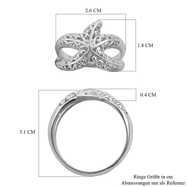 Royal Bali Kollektion- Seestern-Ring image number 5