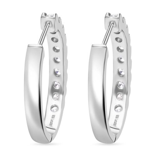 LUXURIANT DIAMOND- SI GH Labor Diamant Ohrringe, 925 Silber platiniert - 1 ct. image number 2