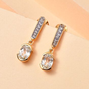 Triphan und Zirkon Ohrringe - 2,24 ct.