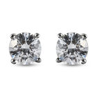 LUSTRO STELLA Hergestellt mit Feinster ZIRKONIA Ohrstecker 925 Silber platiniert