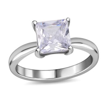 Wei&szlig;er Zirkonia Schmuckset Reiner Edelstahl