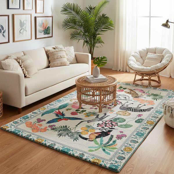 Teppich Digitaldruck Tiermotiv, Baumwolle Polyester, 120 x 180 cm image number 2