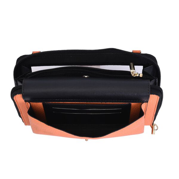 2er Set - Crossbody Tasche und Powerbank mit 4000mAh, Orange image number 5