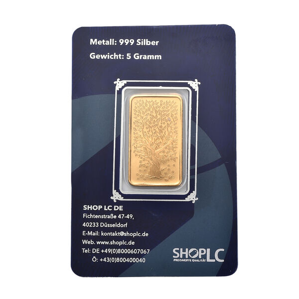999er Silber-Barren mit Pixiu-Motiv, 916er vergoldet mit E-Beschichtung, 5g image number 3