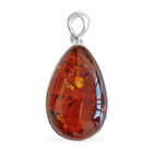 Natürlicher Baltischer Bernstein Anhänger, 925 Silber