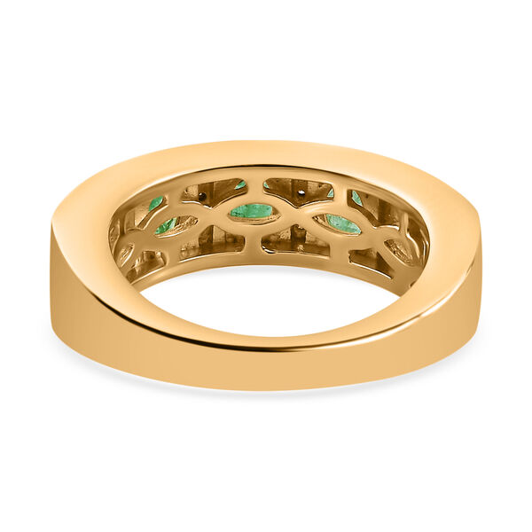 Kagem sambischer Smaragd und Zirkon-Ring - 1,73 ct. image number 6