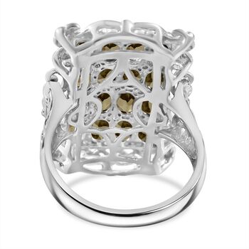 Gelber Turmalin und Zirkon-Ring - 3,39 ct.