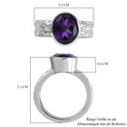Lusaka Amethyst-Ring, reiner Edelstahl  ca. 2,37 ct image number 6