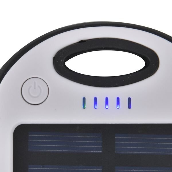 Solarbetriebene Powerbank mit USB Anschluss, Weiß image number 7