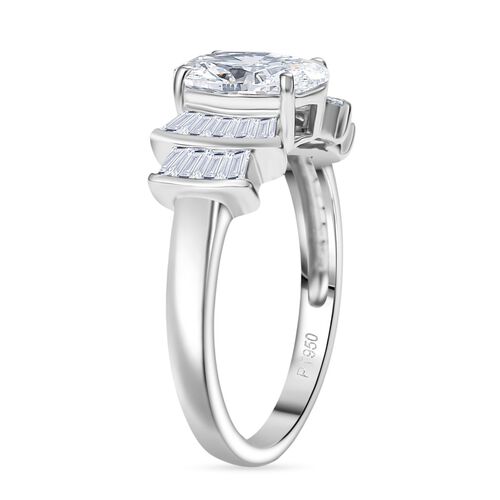 Lab Grown Diamant VS Ring 950 Platin (Größe 18.00) ca. 1,96 ct image number 5