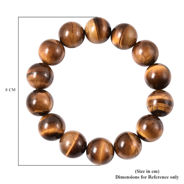 Flexibles, gelbes Tigerauge Armband, ca. 17,8-19 cm lang, 925 Silber ca. 425,00 ct image number 6