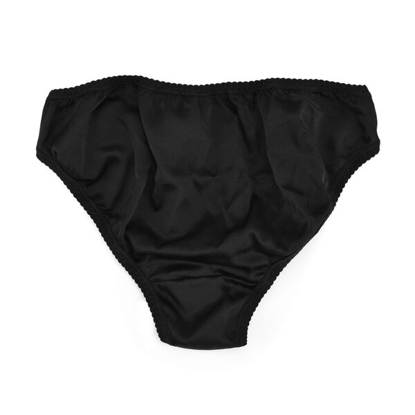 LA MAREY Unterwäsche aus Maulbeerseide, Schwarz, L image number 5
