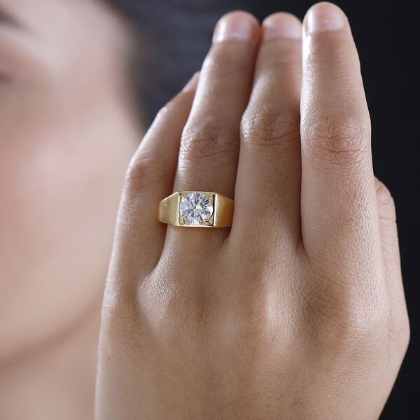 J Francis gefertigt mit SWAROVSKI-  Swarovski Zirkonia Solitär Ring image number 3