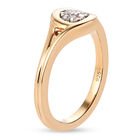 Diamant Ring 925 Silber vergoldet  ca. 0,10 ct image number 4