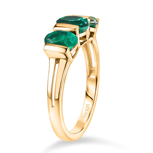 D'Joy Smaragd Triplett Quarz Ring - 1,69 ct. image number 4