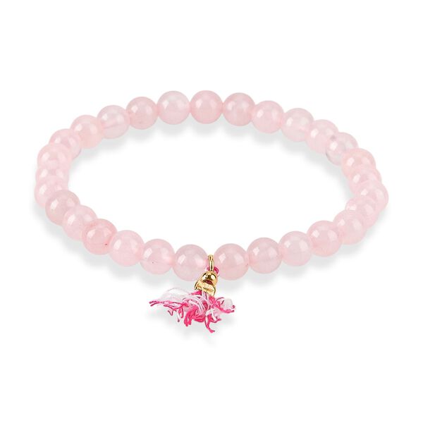 LIVMORE Geschenkset 3-teilig, Schl&uuml;sselanh&auml;nger Armband Halskette, Rosenquarz image number 8