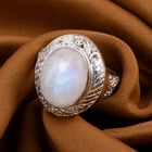Royal Bali - Regenbogen Mondstein-Ring, 925 Silber  ca. 10,30 ct image number 1