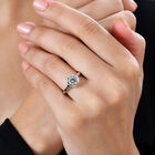 Moissanit Ring, 925 Silber rhodiniert - 1,19 ct. image number 2