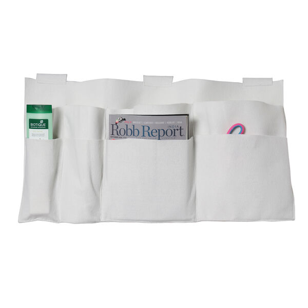 HOMESMART - Nachttisch Organizer mit 4 Fächern, Elfenbeinfarben image number 3