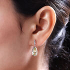 Ouro Verde-Quarz Ohrringe, 925 Silber platiniert ca. 3,50 ct image number 2