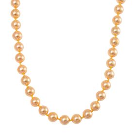 Goldene Muschelkernperle Halskette, 50cm