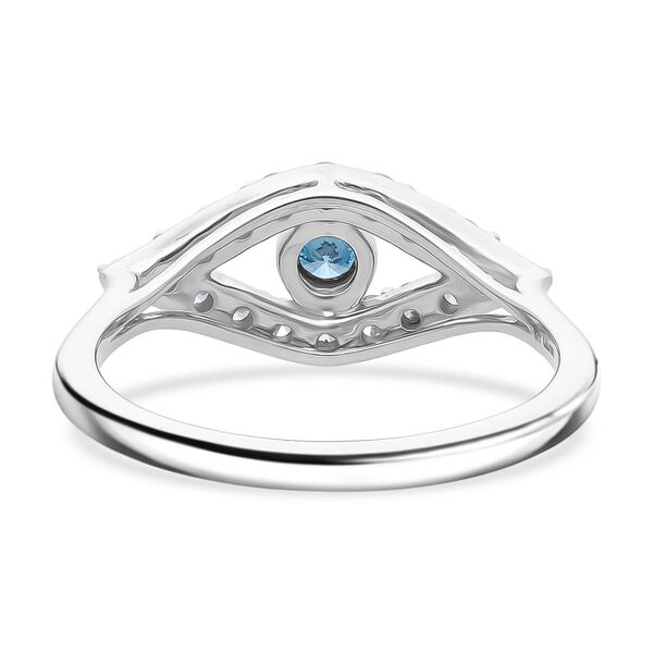 LUXURIANT SI Labor blaues Diamant und SI-GH wei&szlig;es Labor Diamant Schmuckset image number 12