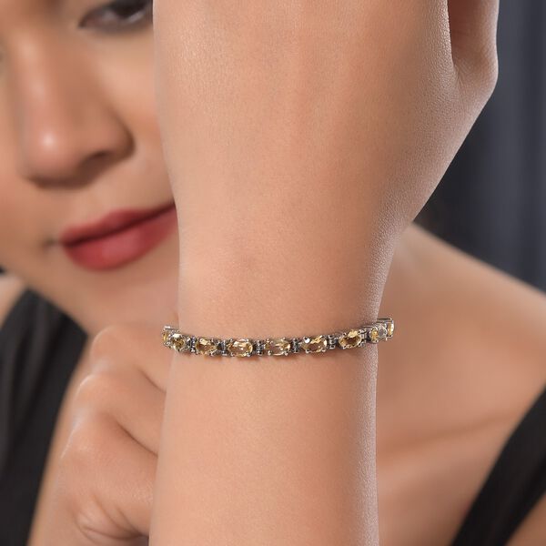 Citrin Armband, ca. 19 cm, Edelstahl ca. 3.71 ct image number 3