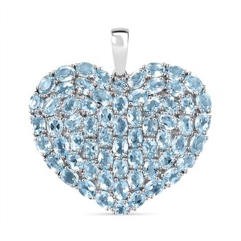 D&rsquo;joy Himmelblauer Topas Anh&auml;nger 925 Silber rhodiniert ca. 14.27 ct