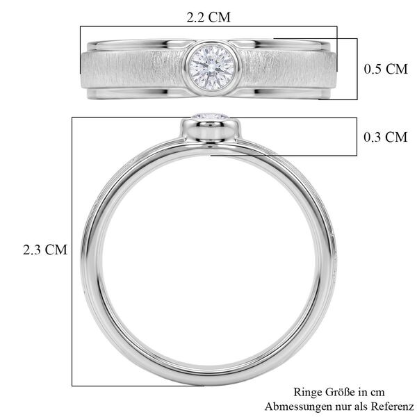 LUXURIANT DIAMOND - Lab Grown Diamant SI-GH Ring 925 Silber Rhodiniert (Gr&ouml;&szlig;e 17.00) ca. 0,25 ct image number 7