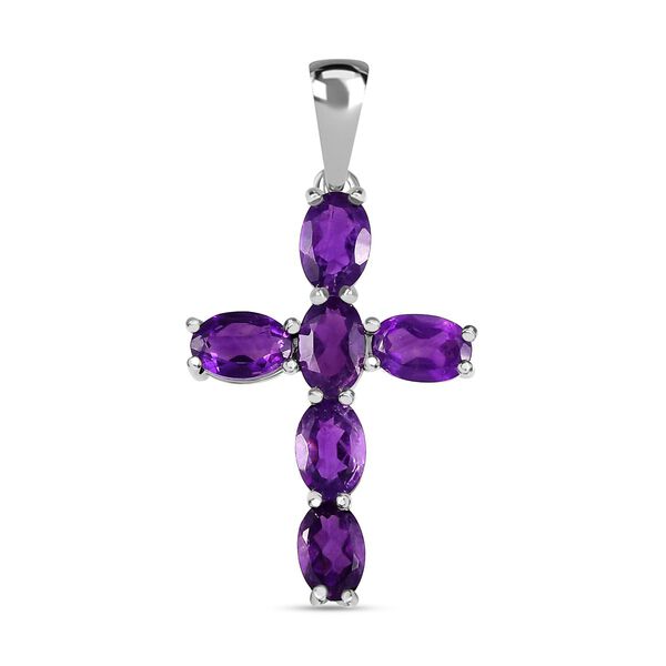 Afrikanischer Amethyst Kreuz-Anh&auml;nger - 2,70 ct.