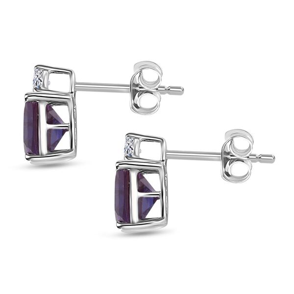 LUXURIANT DIAMANT - AAA Lab Grown Alexandrit, Lab Grown Diamant Ohrringe 417 Gold ca. 3.15 ct image number 3