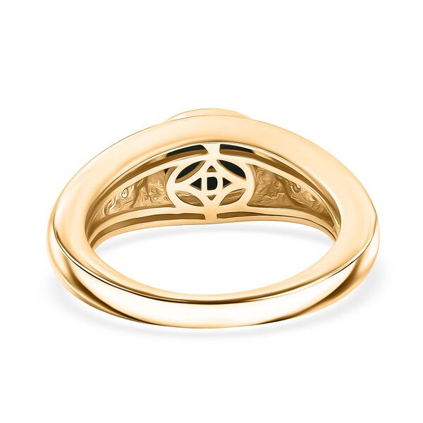 D'Joy AA Sleeping Beauty T&uuml;rkis, Kaffee Zirkon Ring 925 Silber 750 Gelbgold Vermeil (Gr&ouml;&szlig;e 21.00) ca. 1,07 ct image number 5