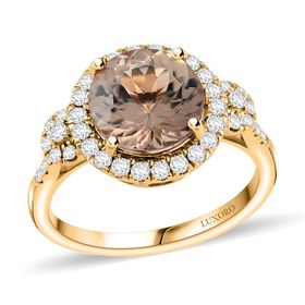 AAA Turkizit, Weißer Diamant Ring 585 Gold (Größe 17.00) ca. 4,00 ct