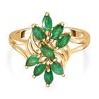 Kagem sambischer Smaragd floraler Ring - 1,24 ct. image number 0