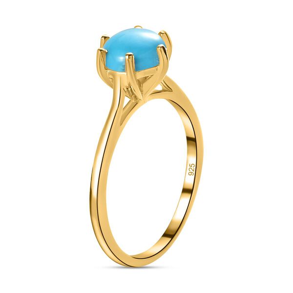 Amerikanischer, natürlicher Sleeping Beauty Türkis-Ring - 1,15 ct. image number 5