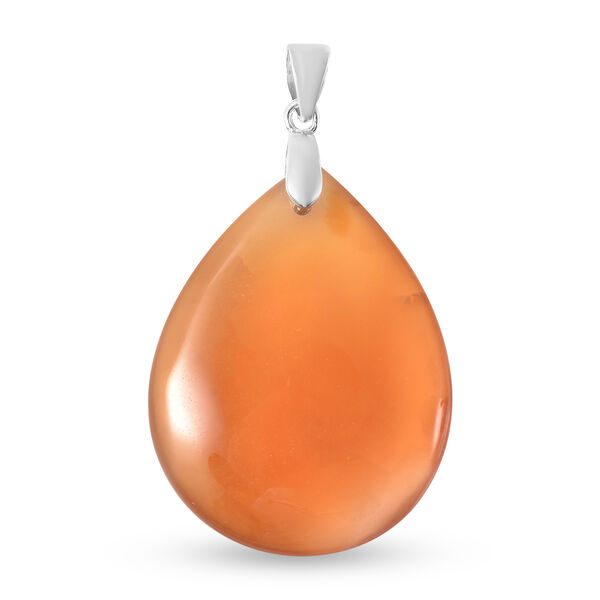 Achat-Anh&auml;nger, 925 Silber Rhodium-&Uuml;berlagerung ca. 25,00 ct