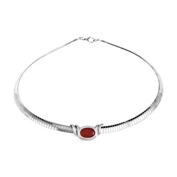 EVER TRUE schlichte Solit&auml;r-Edelstein-Halskette in Silberton