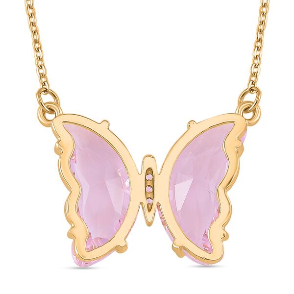 Rosa Kristall und wei&szlig;es Zirkonia-Schmuckset image number 5