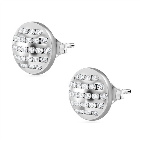 Moissanit Ohrringe, 925 Silber rhodiniert - 1,08 ct. image number 3