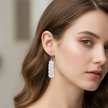 D'Joy wei&szlig;e Jade Ohrringe - 55 ct.