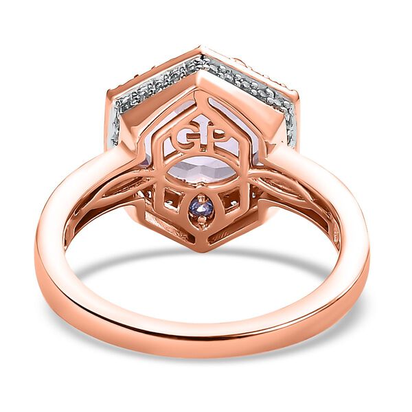 GP Italian Garden Kollektion - Rosa Amethyst, Zirkon und Kanchanaburi blauer Saphir-Ring - 4 ct. image number 6