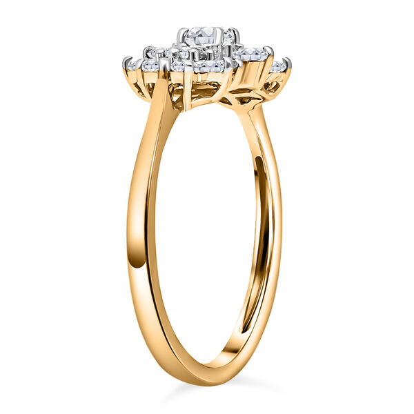 LUXORO klassischer SGL zertifizierter I1 GH Diamant-Boot-Ring- 1 ct. image number 3