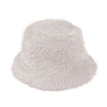 Hut aus Kunstfell, Beige