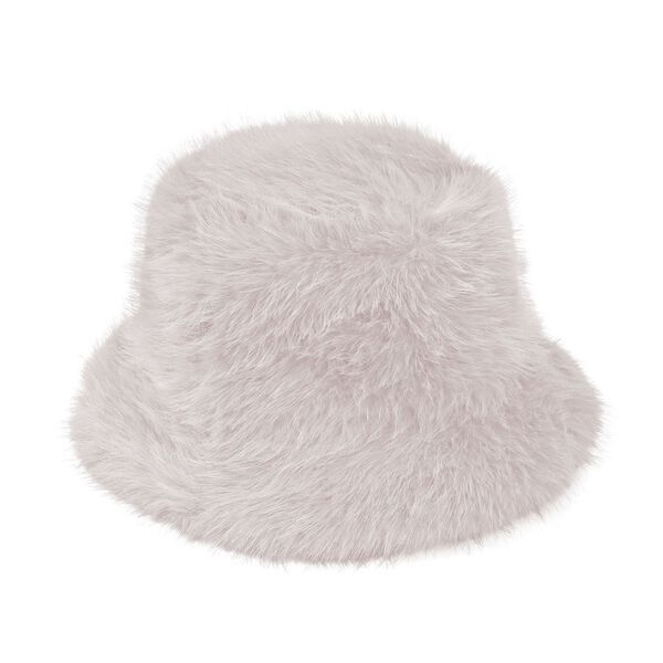 Hut aus Kunstfell, Beige